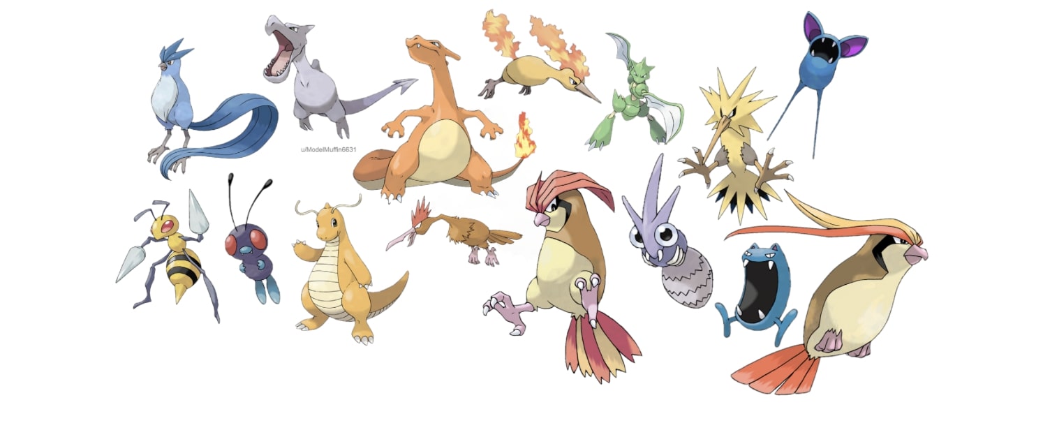 Every Dinosaur Pokémon generation 1