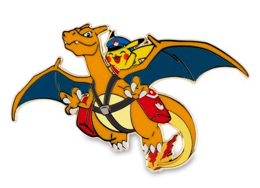 Special Delivery Pikachu & Charizard pin