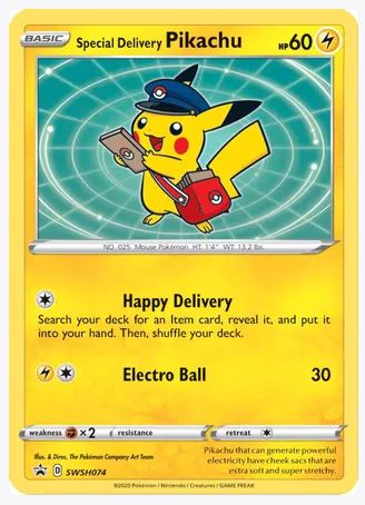 Special Delivery Pikachu SWSH074