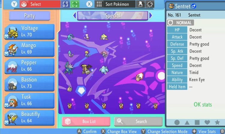 Sentret in Pokémon Gen VII