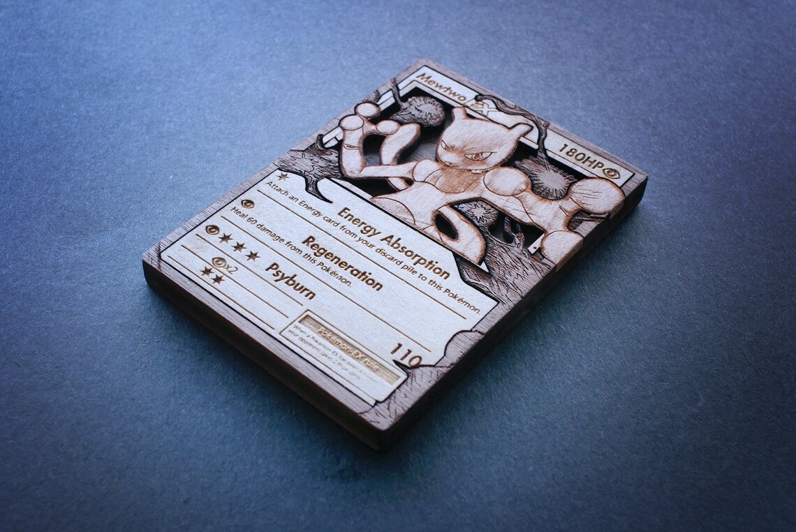 Custom Wooden Pokemon Card