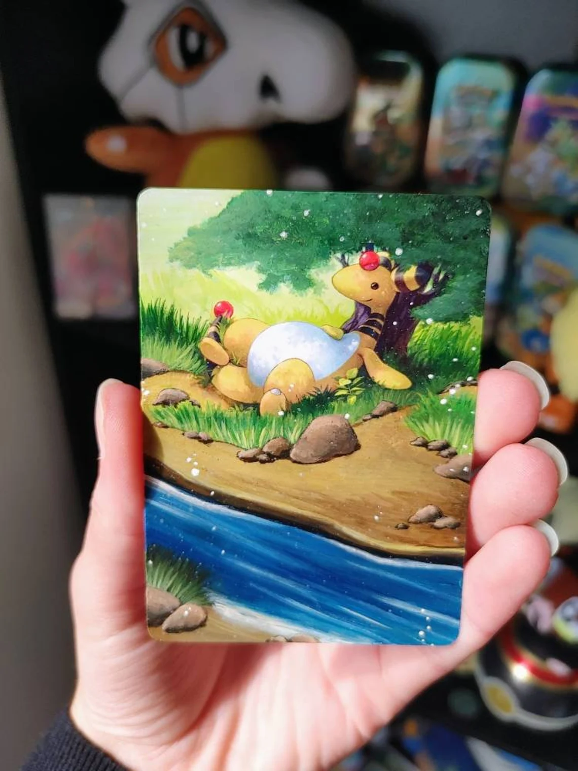 Custom Painted Pokemon Card