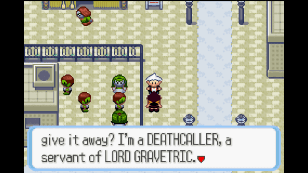 battling deathcaller alicia in rustboro city