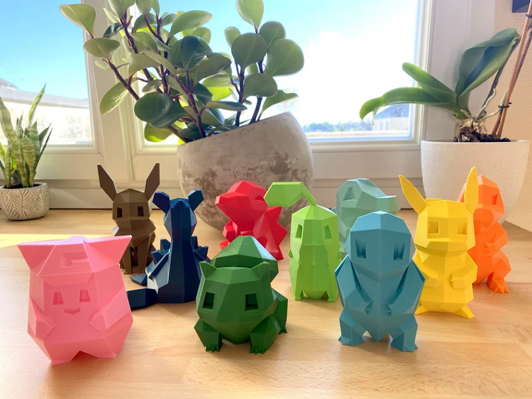 low poly pokémon