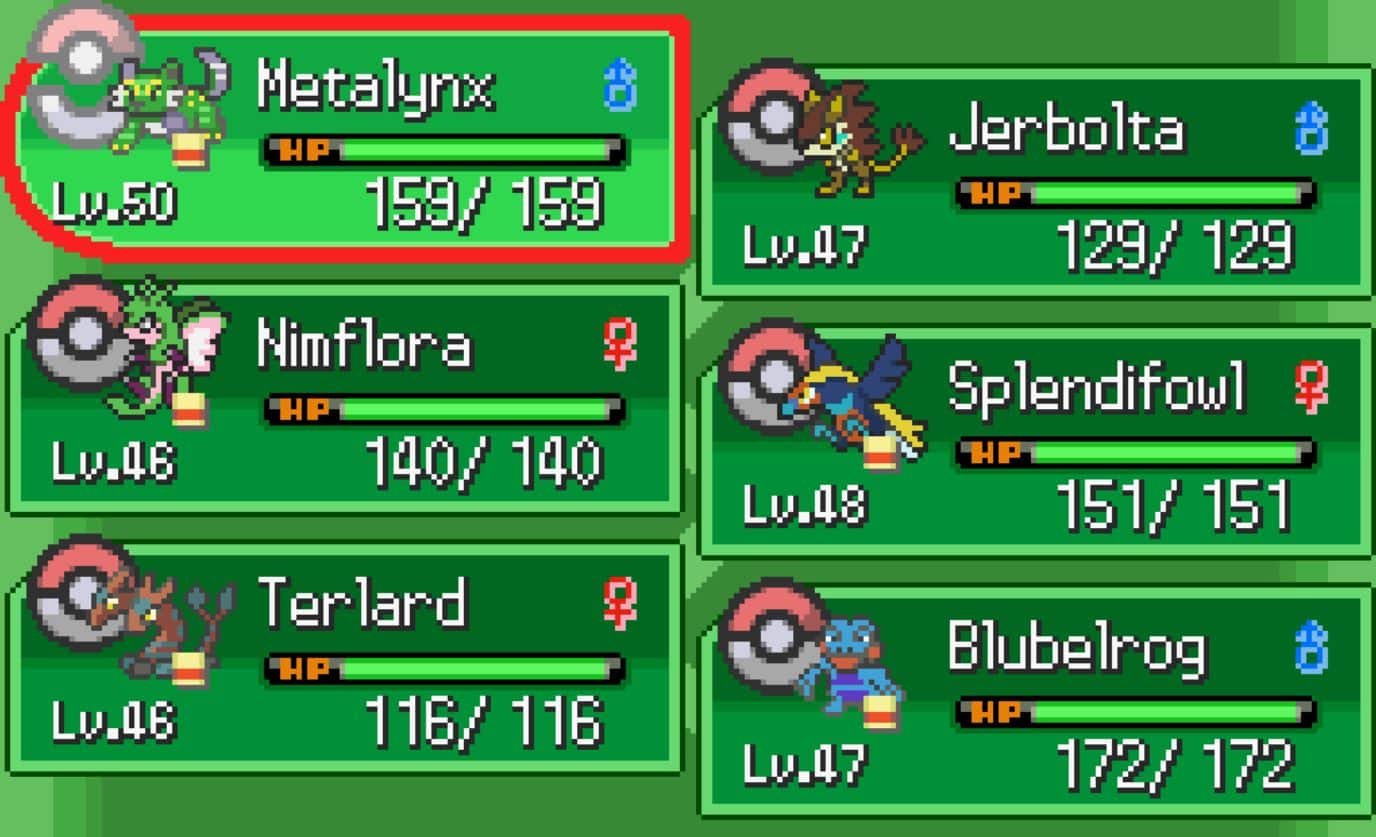Pokemon Uranium My Team