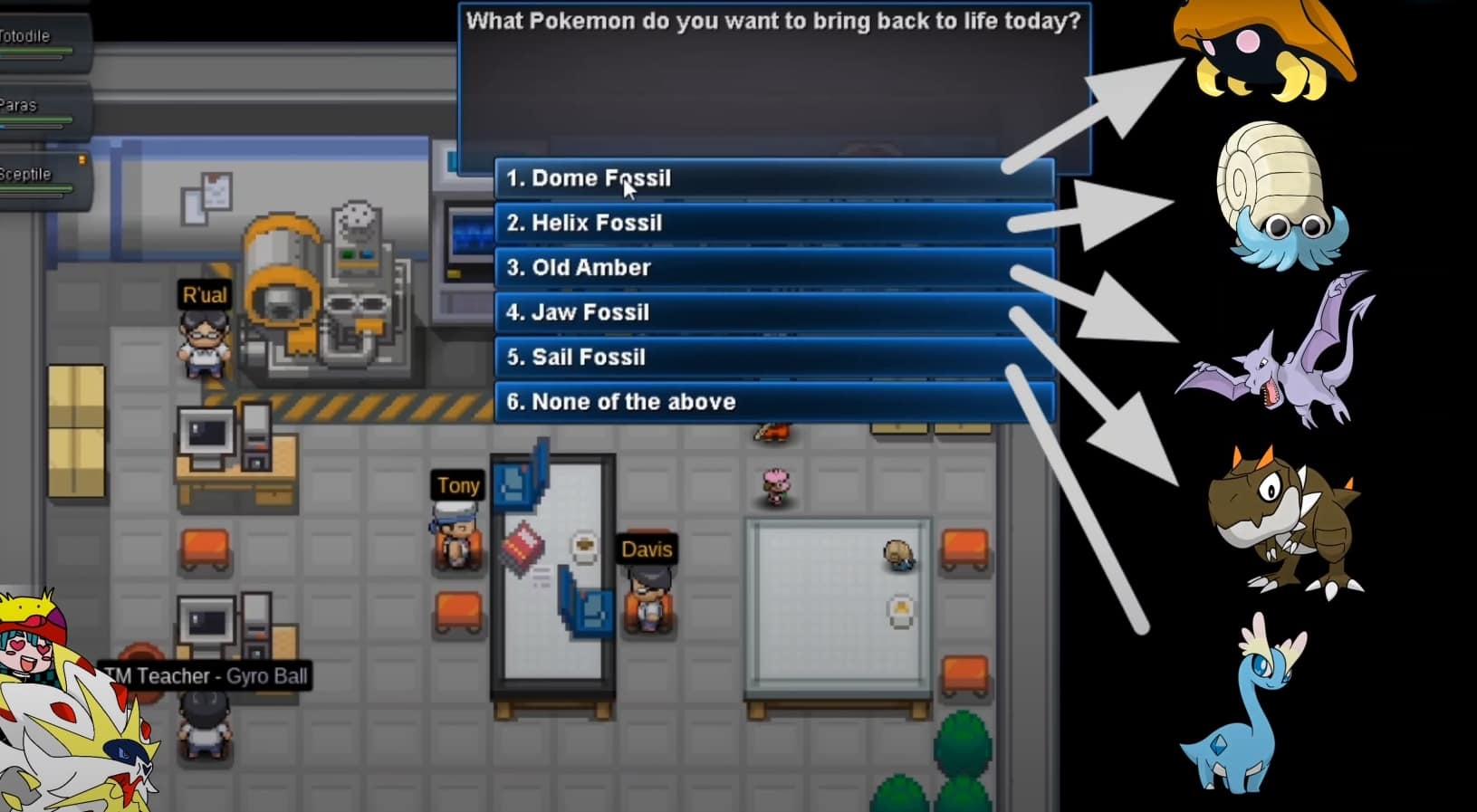 fossils pokemon revolution