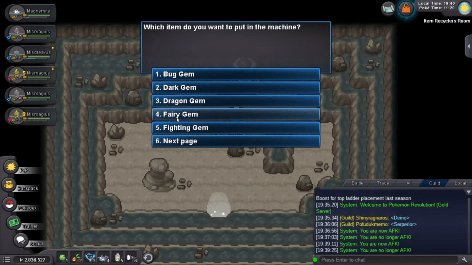 gems pokemon revolution