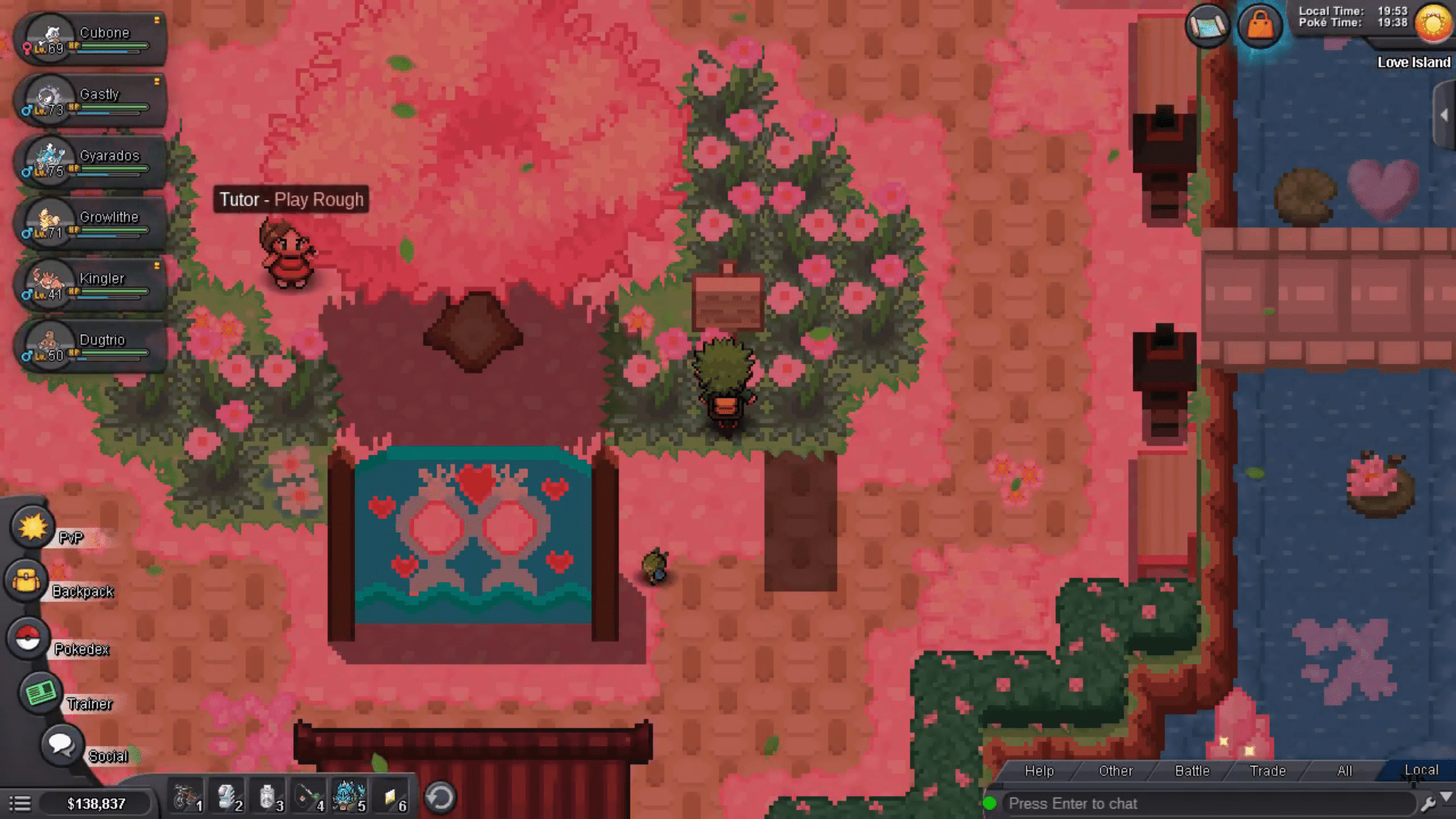 love island pokemon revolution