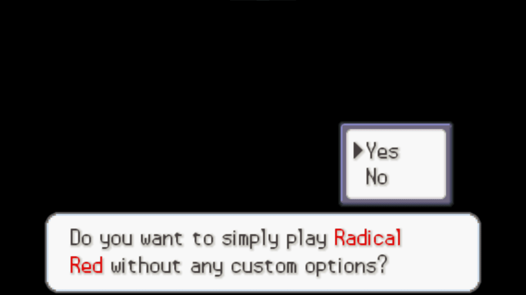 picking a starter in radical red
