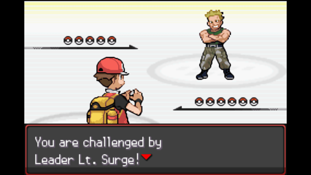 vermilion gym leader lt. surge in radical red
