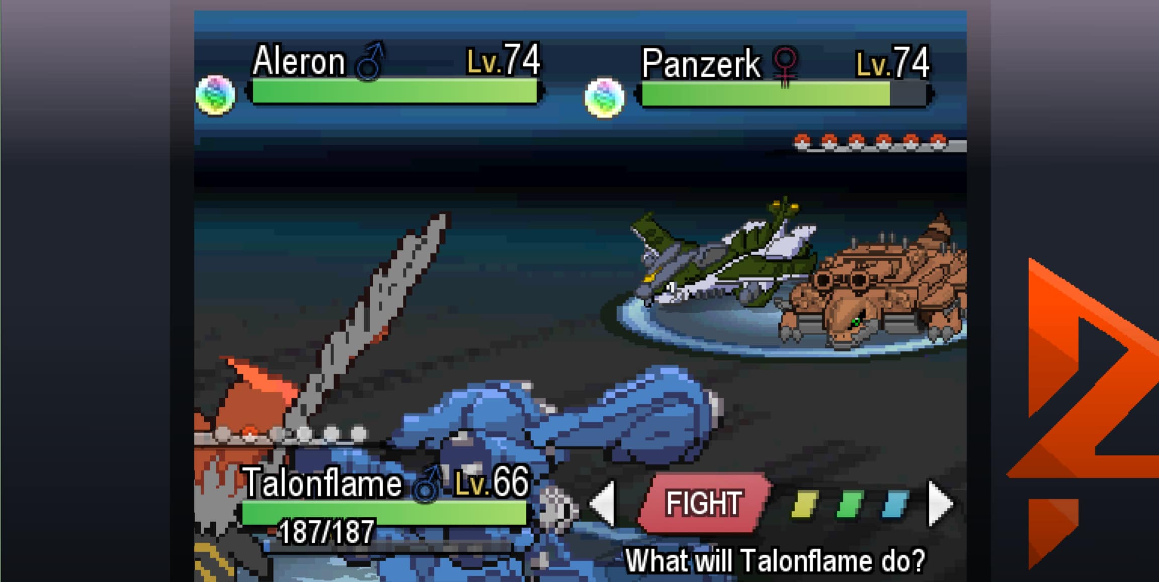 Mega Aleron and Mega Panzerk