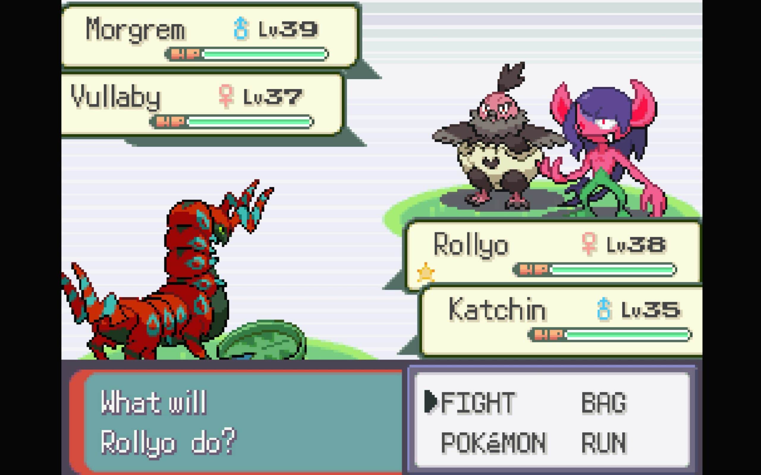 Pokemon Halcyon Men in black battle in Sandys backyard