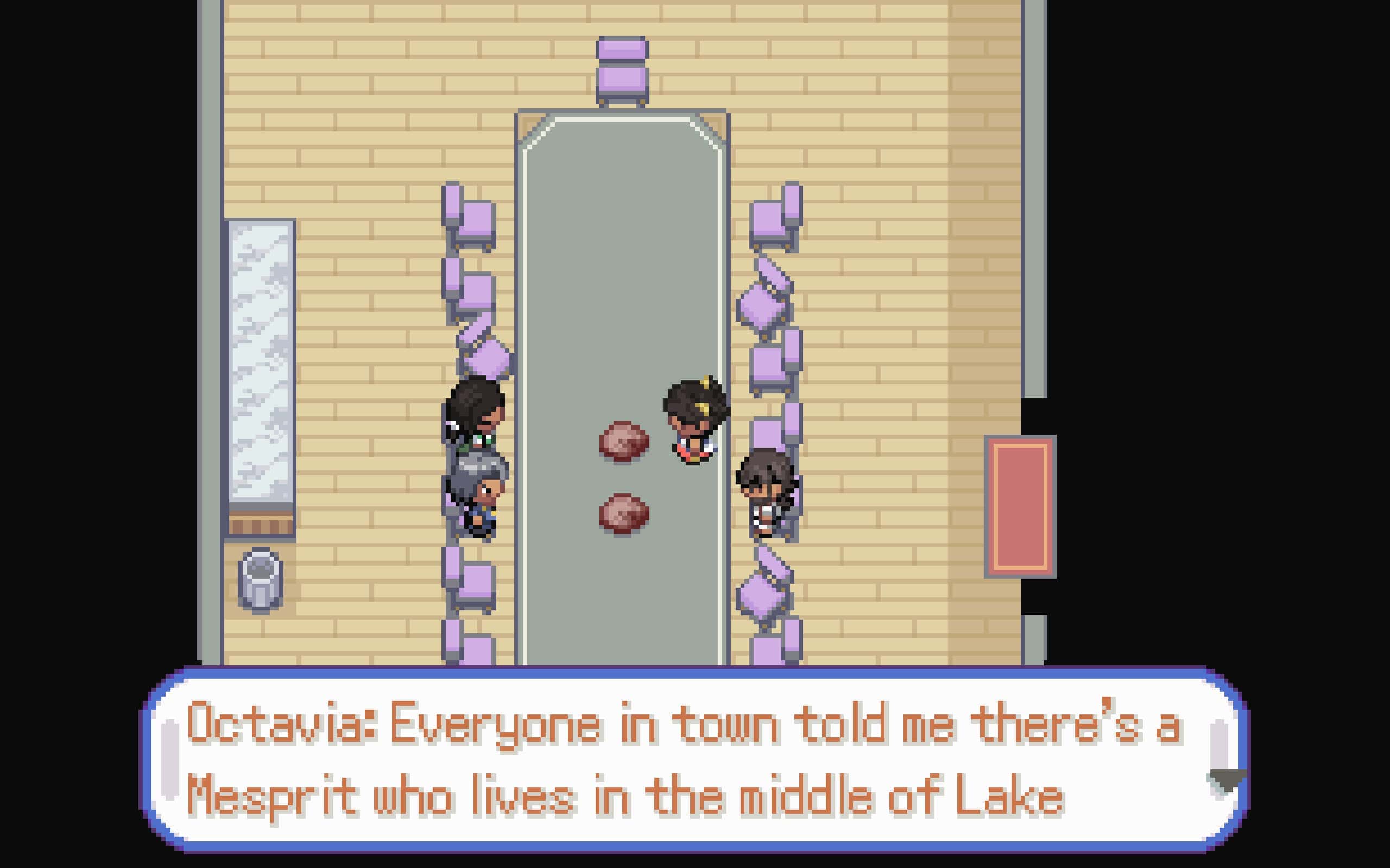 Pokemon Halcyon: Octavia's plan to return the rubies to Mesprit