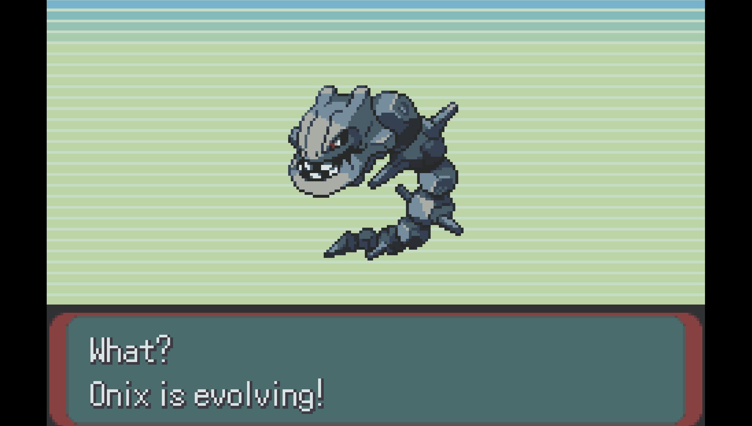 evolving onix with metal coat