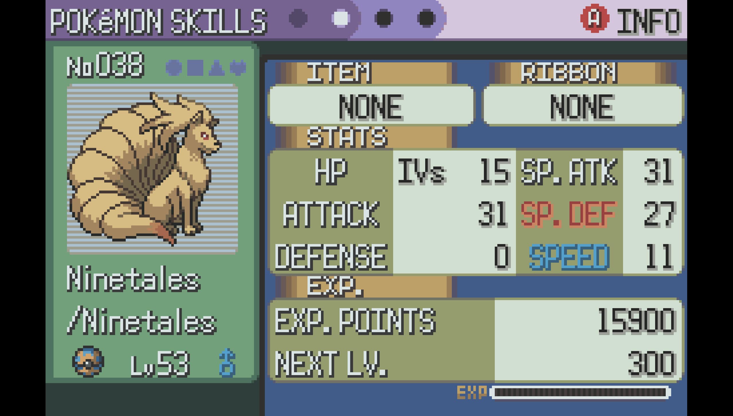 ninetails caught in a wild den