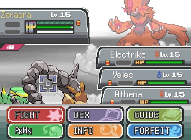 pokemon tectonic legendary zeraora avatar battle