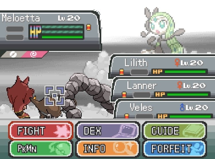 pokemon tectonic meloetta avatar battle