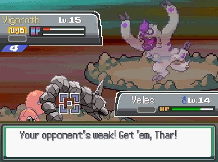 pokemon tectonic the avatar of vigoroth battle
