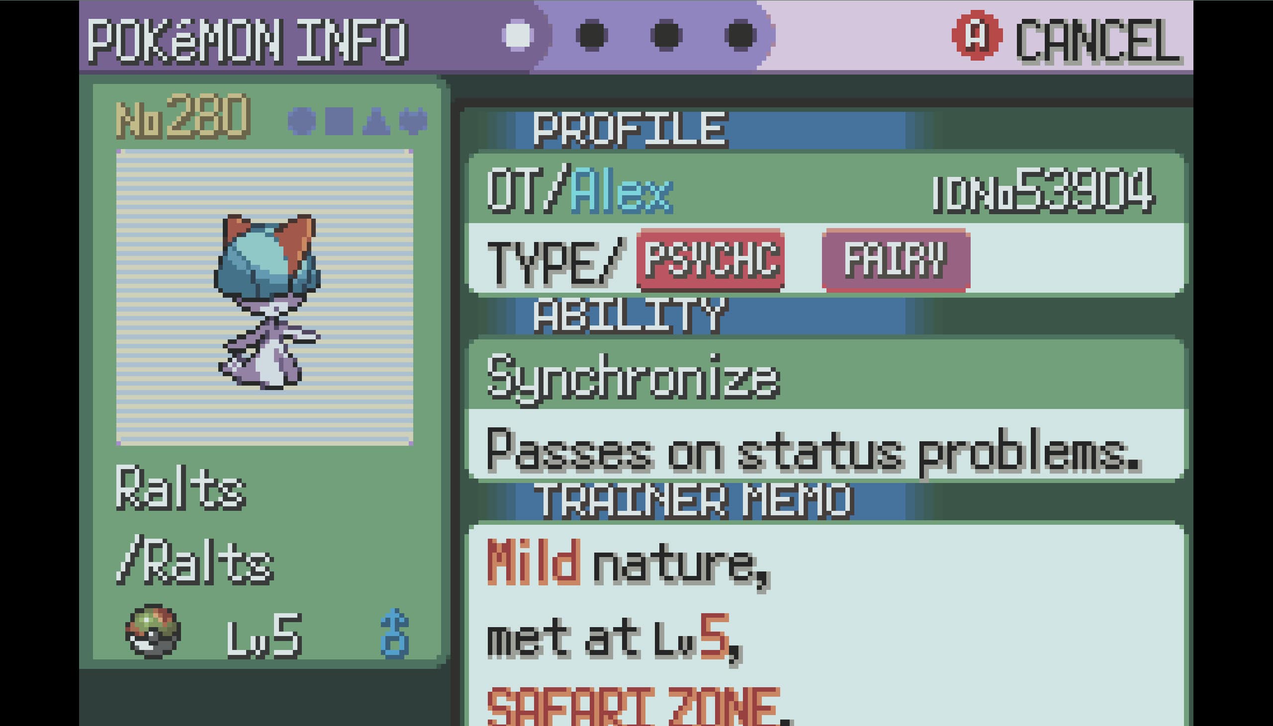 safari zone shiny